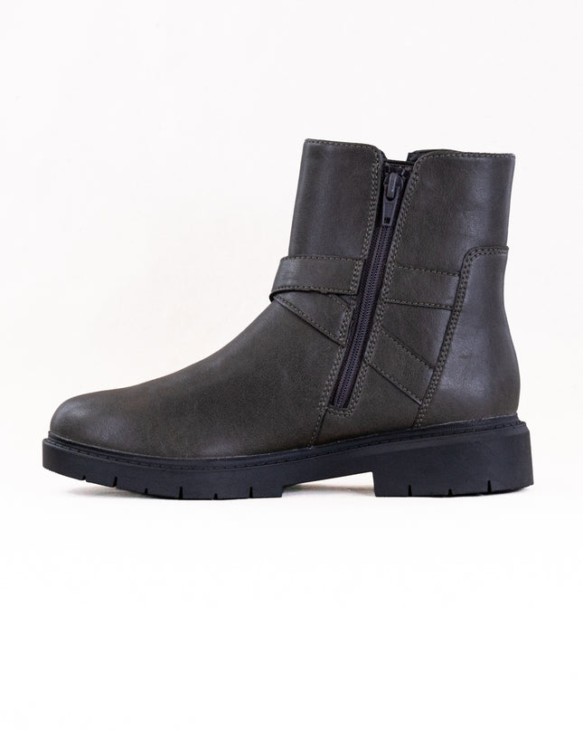 Clarks Westlynn Lux (Women's) - Dark Grey Leather