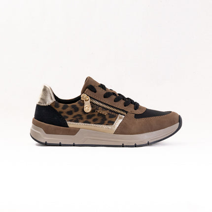 Rieker Destiny 02 (Women's) - Wood/Black/Light Gold