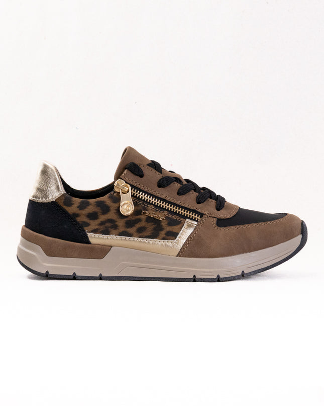 Rieker Destiny 02 (Women's) - Wood/Black/Light Gold