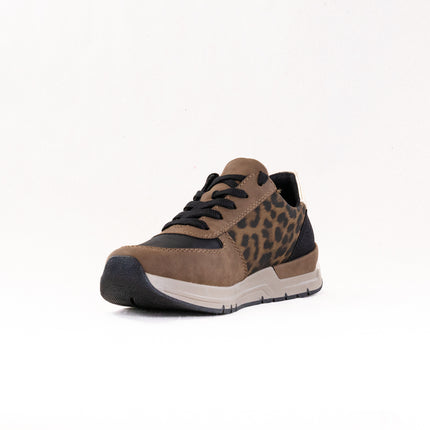 Rieker Destiny 02 (Women's) - Wood/Black/Light Gold