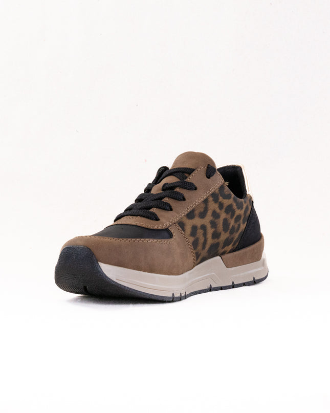Rieker Destiny 02 (Women's) - Wood/Black/Light Gold