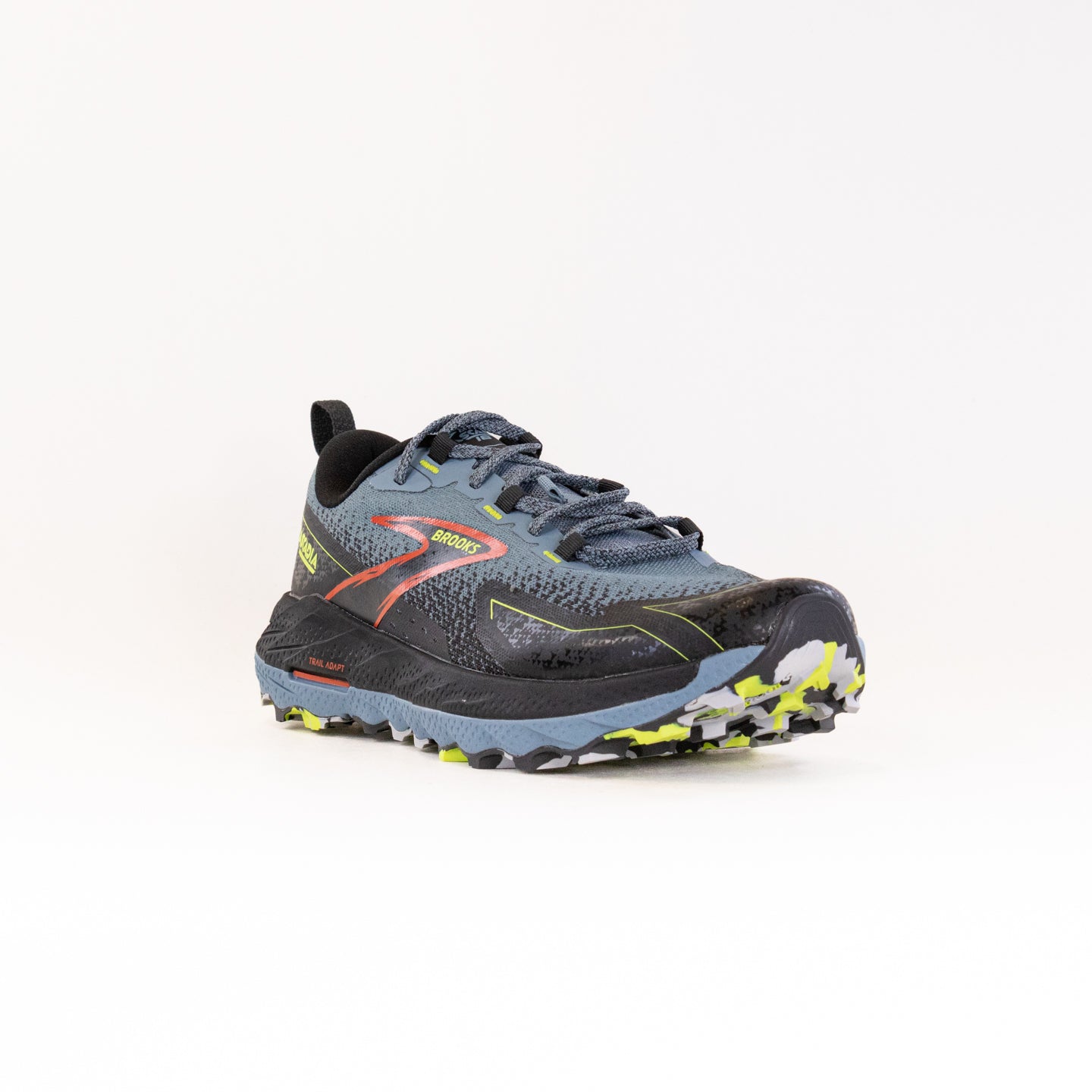 Brooks Cascadia 18 (Men's) - Citadel/Ebony/Lime