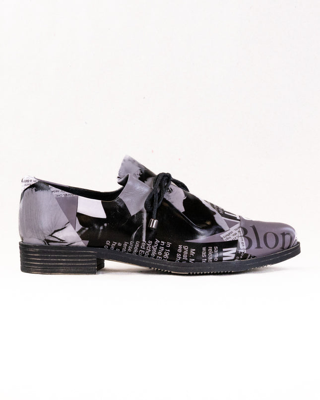 Django & Juliette Kotty (Women's) - News Print Leather