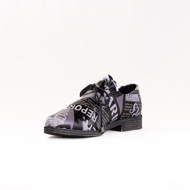 Django & Juliette Kotty (Women's) - News Print Leather