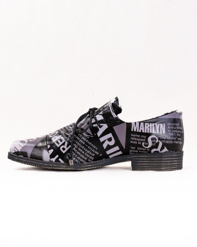Django & Juliette Kotty (Women's) - News Print Leather