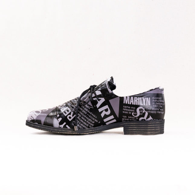 Django & Juliette Kotty (Women's) - News Print Leather