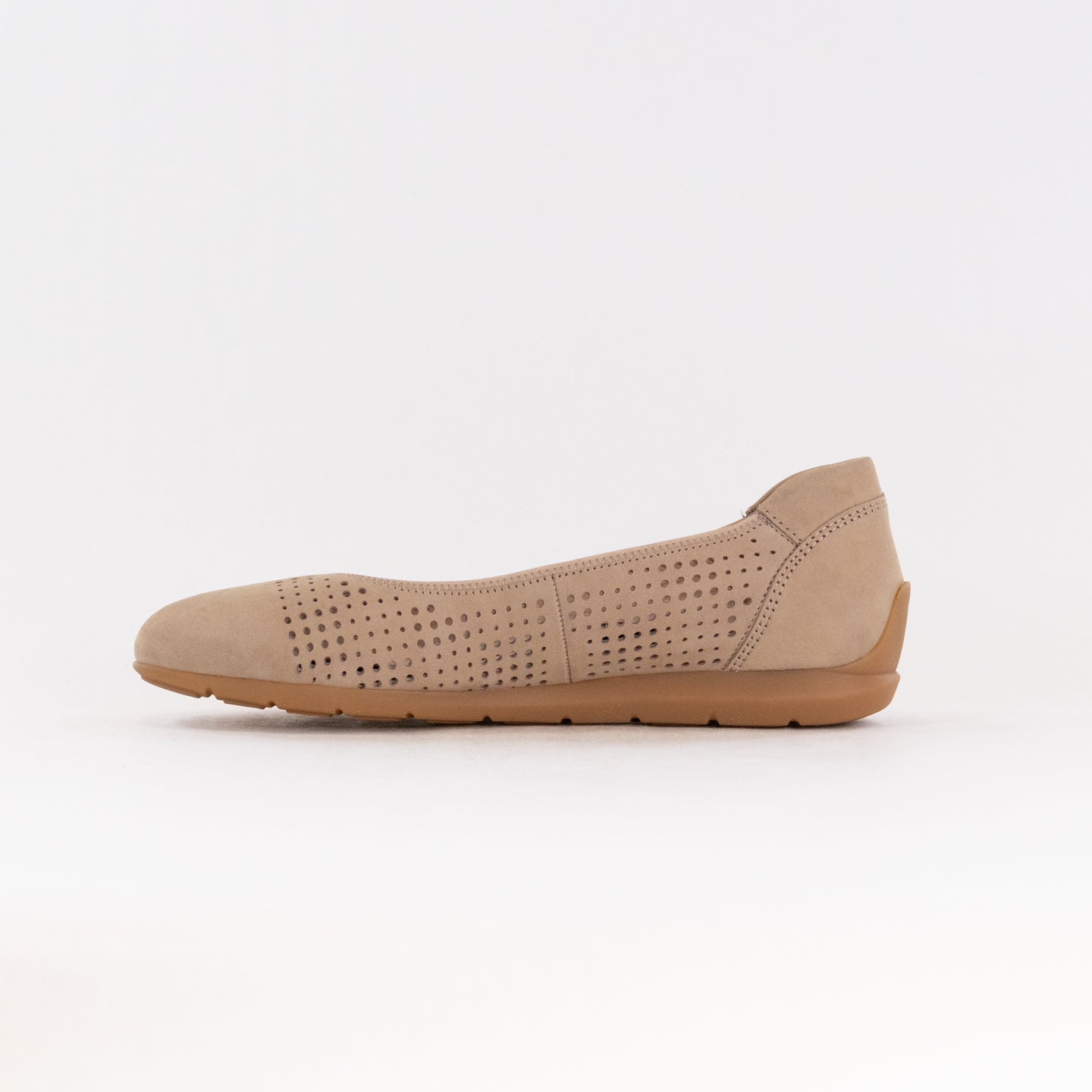 Ara Sarah Perf Ballet Flat (Women's) - Sand Nubuck