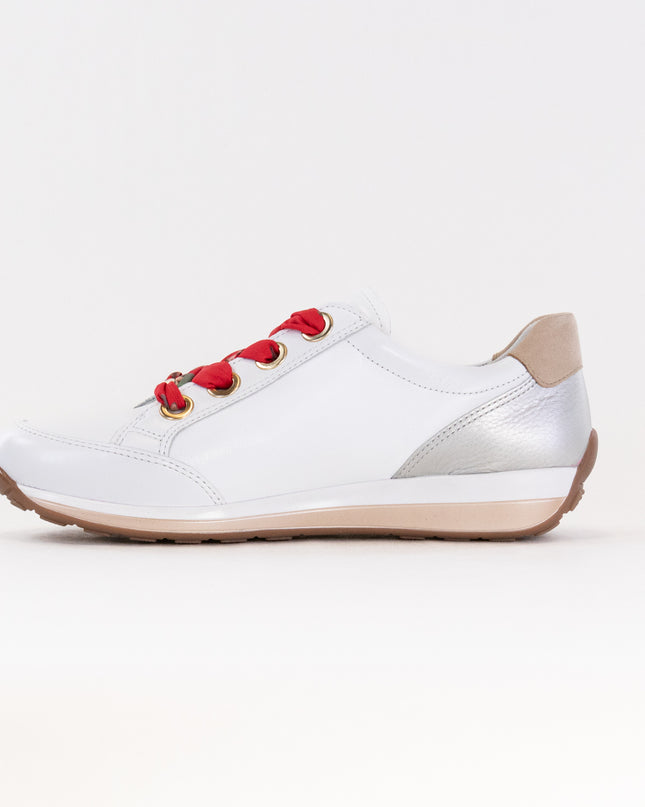 Ara Ollie Size Zip Lace Sneaker (Women's) - White/Silver