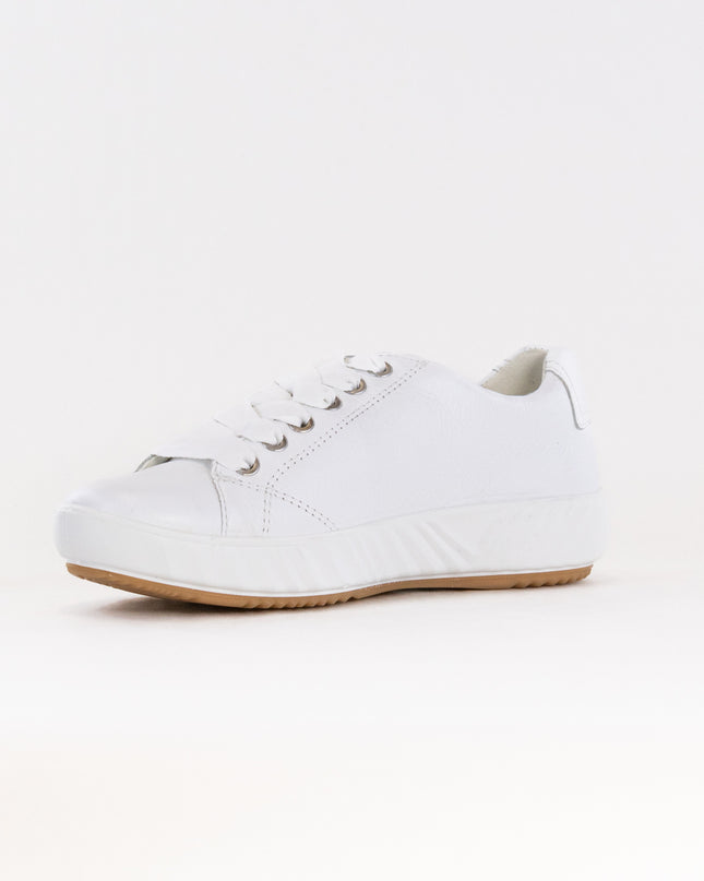 Ara Alexandria Lace Up Sneaker (Women's) - White Leather