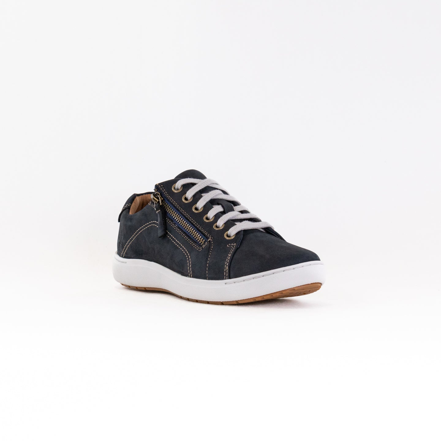 Clarks Nalle Lace (Women's) - Navy Nubuck