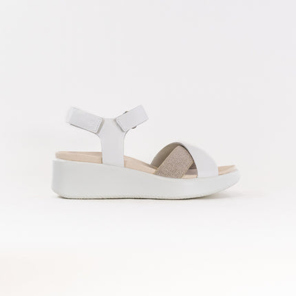 Ecco Flowt Wedge LX W Crossband (Women's) - White