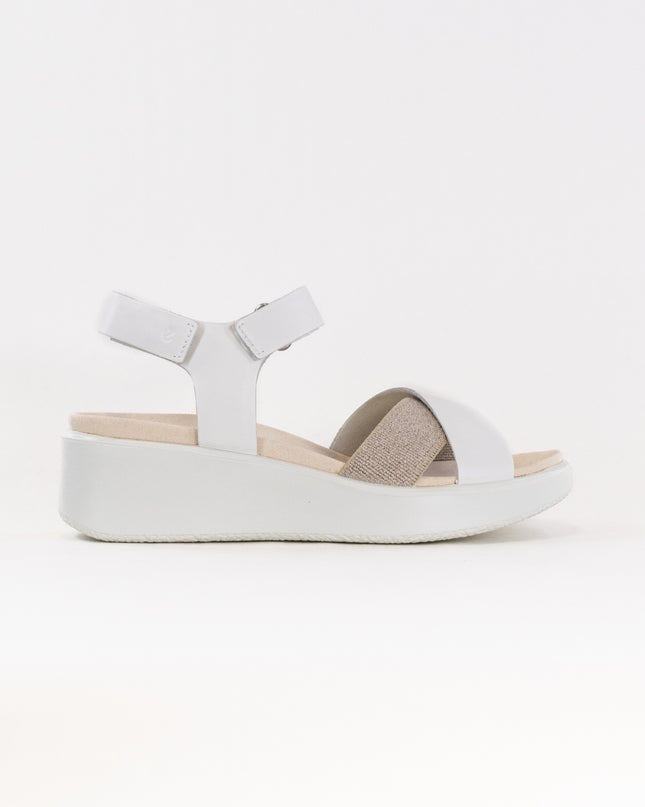 Ecco Flowt Wedge LX W Crossband (Women's) - White