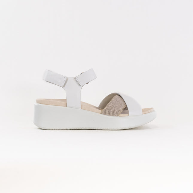 Ecco Flowt Wedge LX W Crossband (Women's) - White