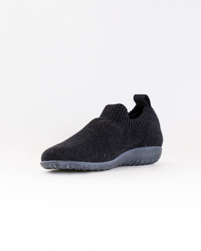 Naot Nuku (Women's) - Black Knit W/ Gray