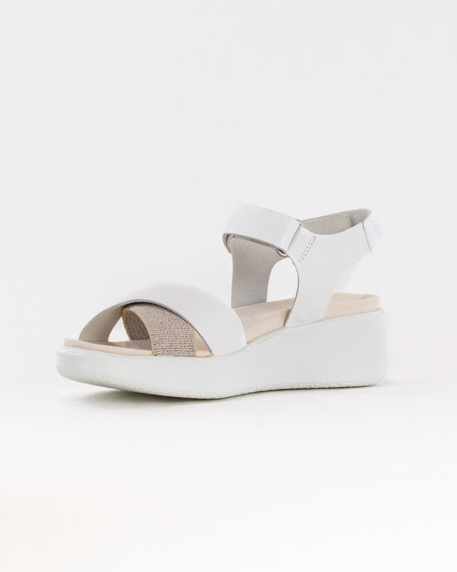 Ecco Flowt Wedge LX W Crossband (Women's) - White