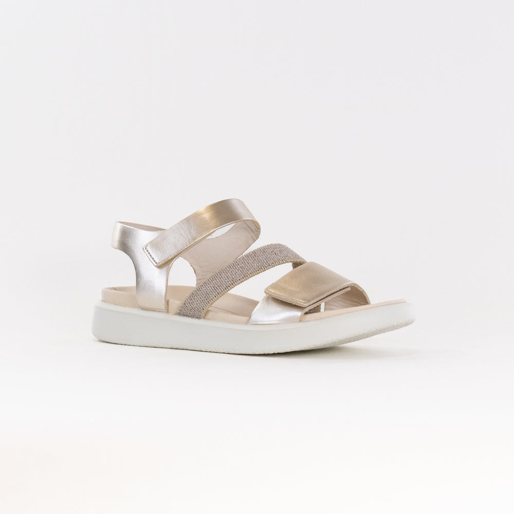 Ecco Flowt (Women's) - Pure White Gold