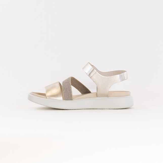 Ecco Flowt (Women's) - Pure White Gold