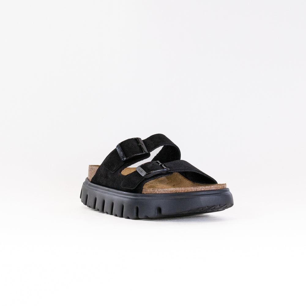 Birkenstock-Papillo Arizona Platform (Women's) - Black Suede