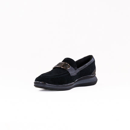 Clarks Lynell Bay (Women's) - Black Suede