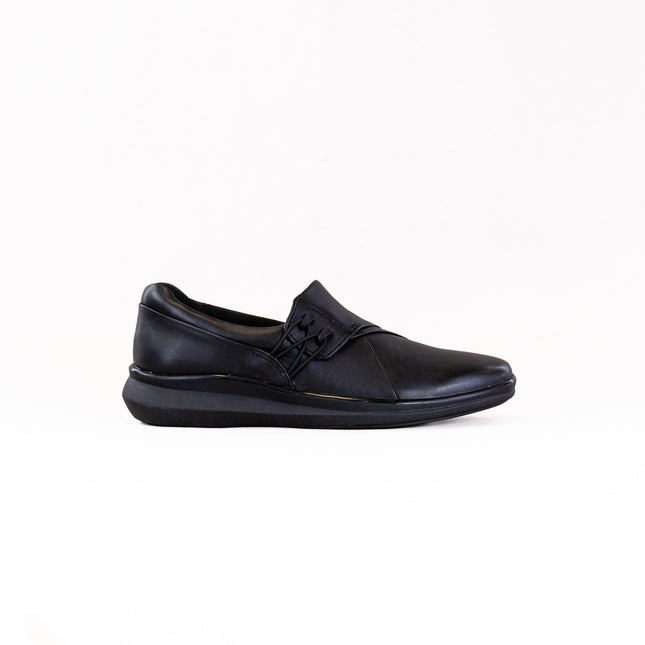 Clarks Lynell Slip (Women's) - Black Leather