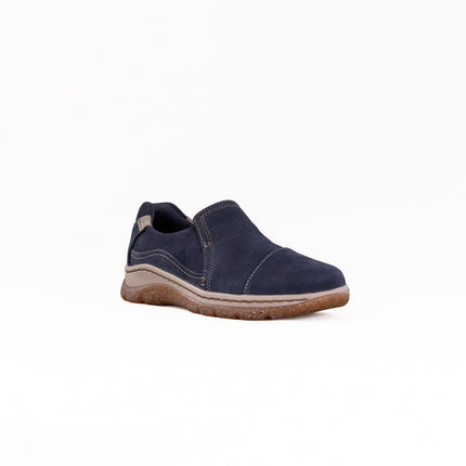 Clarks Orlene Slip (Women's) - Navy Nubuck