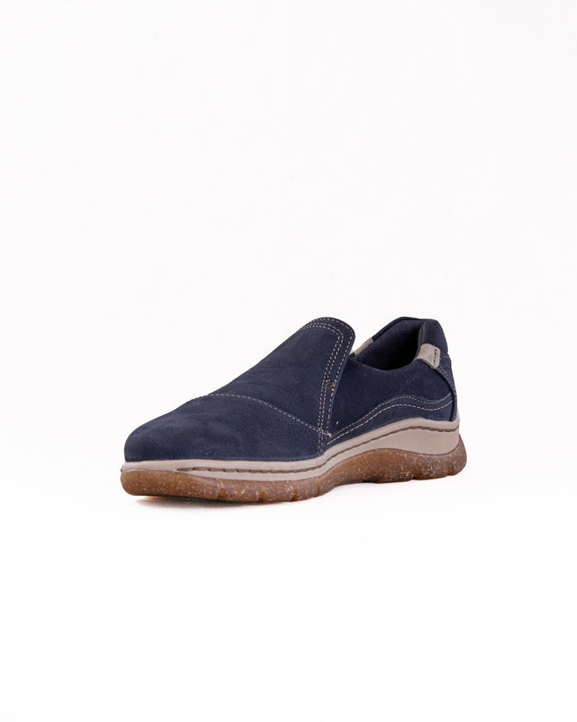 Clarks Orlene Slip (Women's) - Navy Nubuck