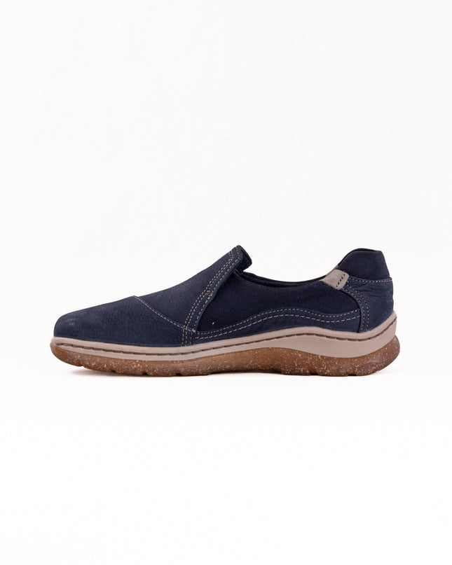 Clarks Orlene Slip (Women's) - Navy Nubuck