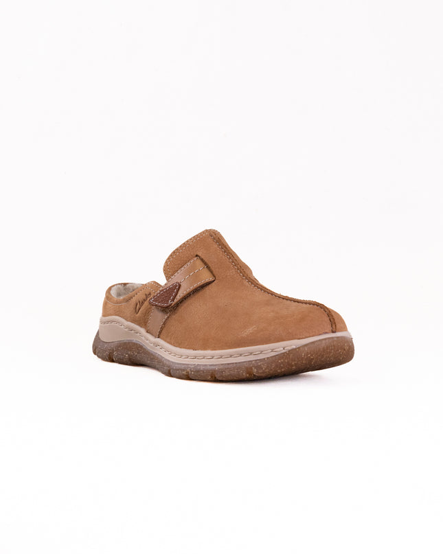Clarks Orlene Clog (Women's) - Tan Warmlined Leather