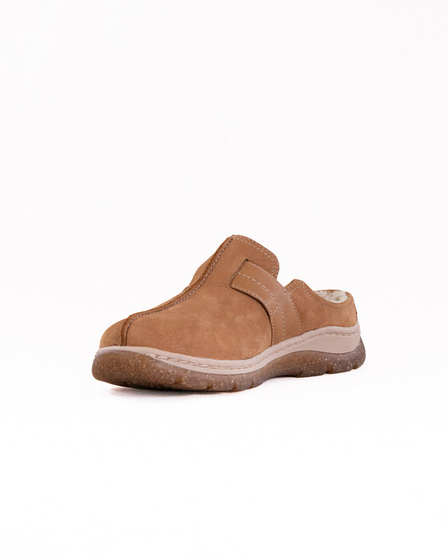 Clarks Orlene Clog (Women's) - Tan Warmlined Leather