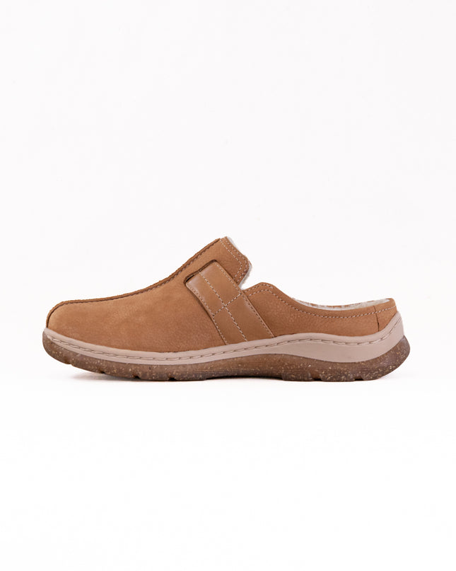 Clarks Orlene Clog (Women's) - Tan Warmlined Leather