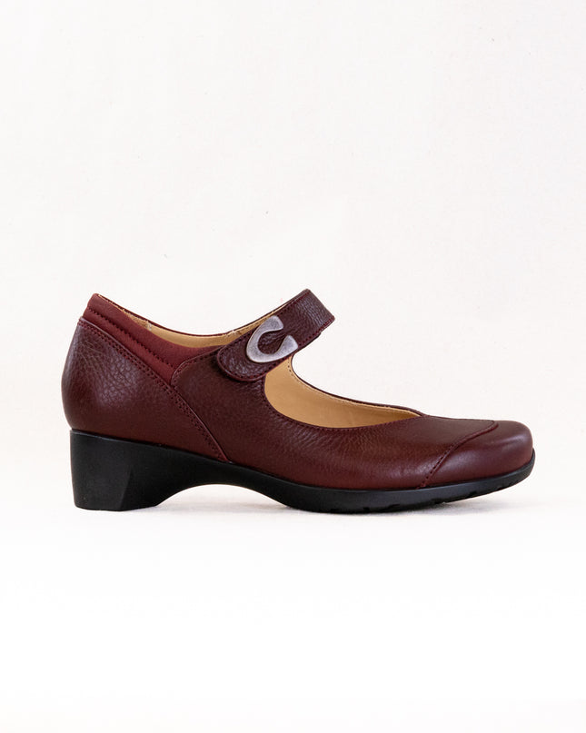 Wolky Chili Mary Jane (Women's) - Oxblood Leather Nubuck Combi