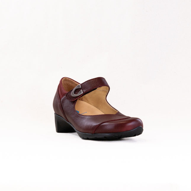 Wolky Chili Mary Jane (Women's) - Oxblood Leather Nubuck Combi