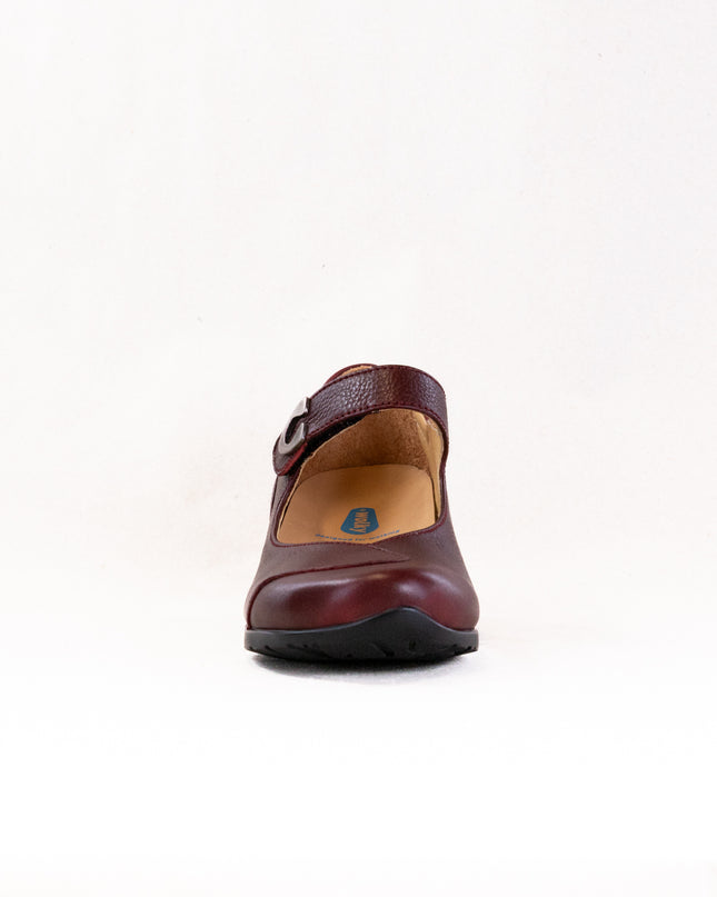 Wolky Chili Mary Jane (Women's) - Oxblood Leather Nubuck Combi