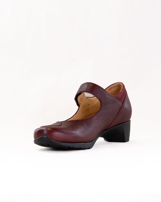 Wolky Chili Mary Jane (Women's) - Oxblood Leather Nubuck Combi