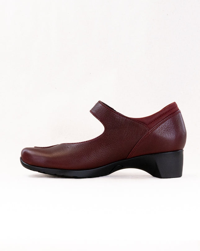 Wolky Chili Mary Jane (Women's) - Oxblood Leather Nubuck Combi