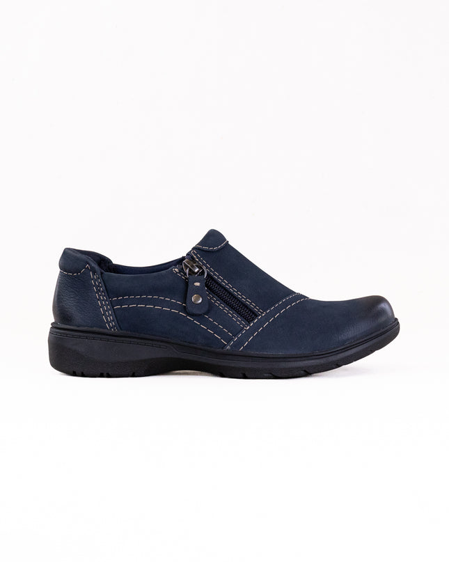 Clarks Carleigh Ray (Women's) - Navy Nubuck