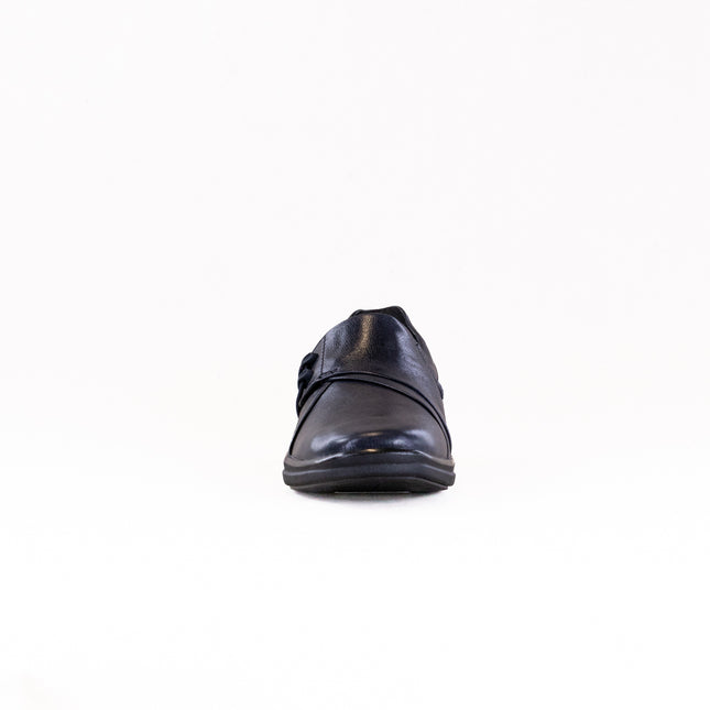 Clarks Lynell Slip (Women's) - Navy Leather