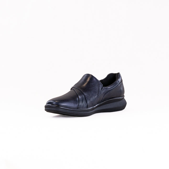 Clarks Lynell Slip (Women's) - Navy Leather