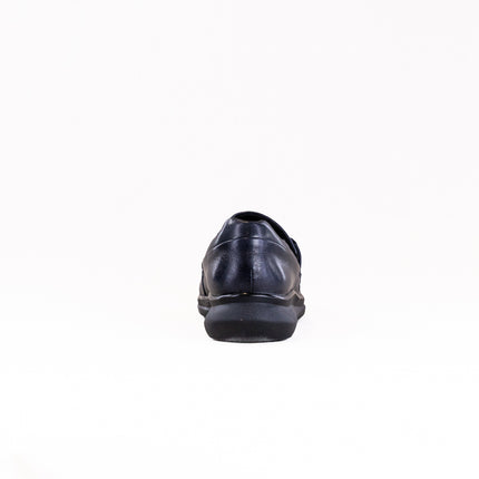 Clarks Lynell Slip (Women's) - Navy Leather