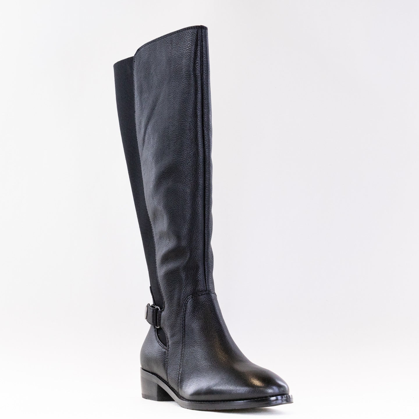 Salvia Nan Tall Boot (Women's) - Black Calf Leather