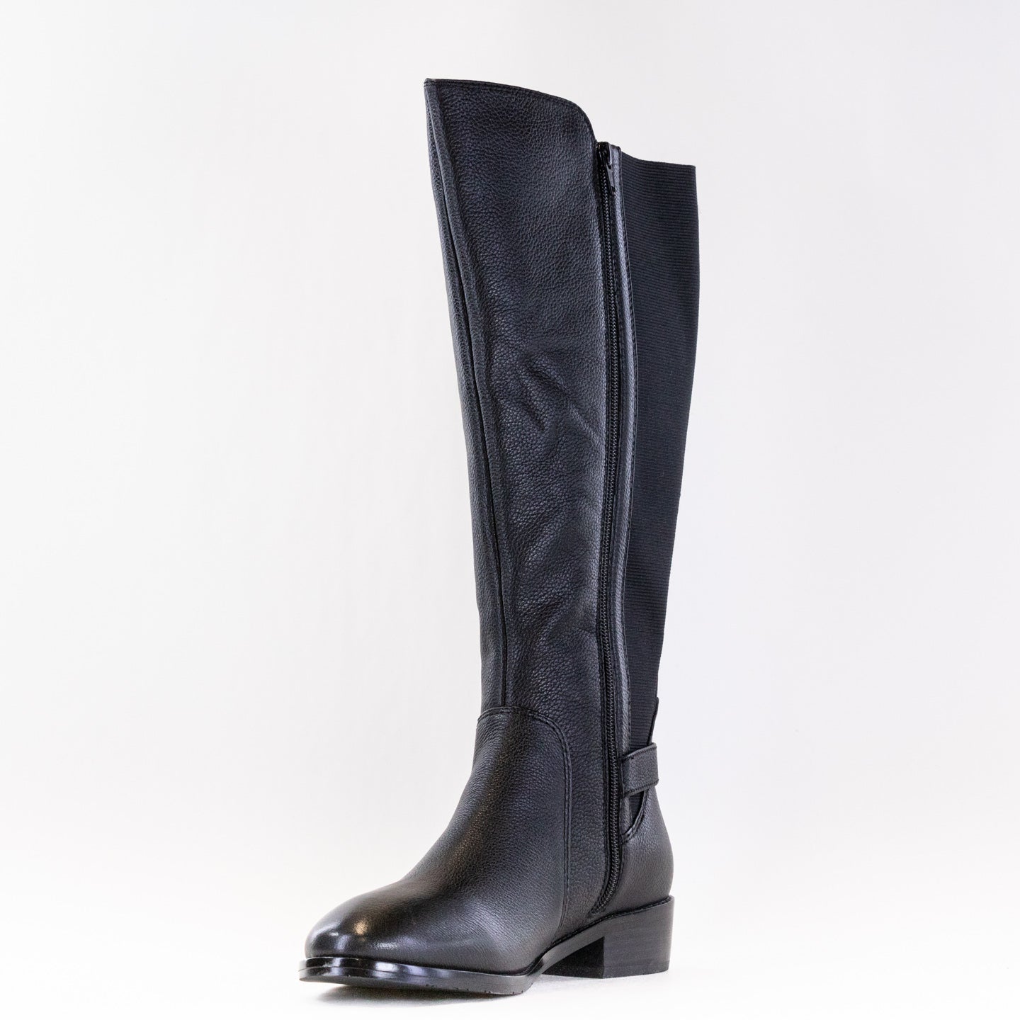 Salvia Nan Tall Boot (Women's) - Black Calf Leather