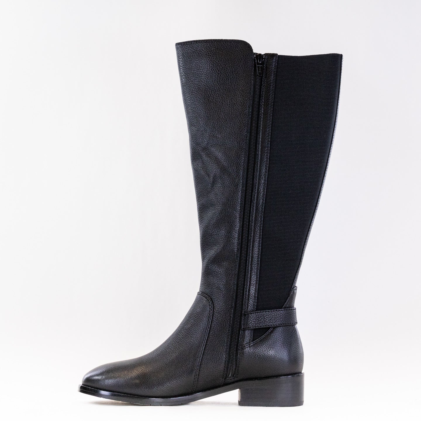 Salvia Nan Tall Boot (Women's) - Black Calf Leather