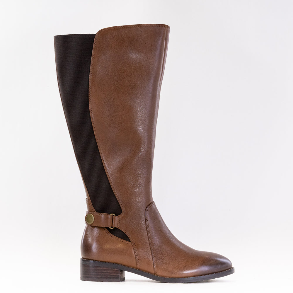 Salvia Nan Tall Boot (Women's) - Tan Calf