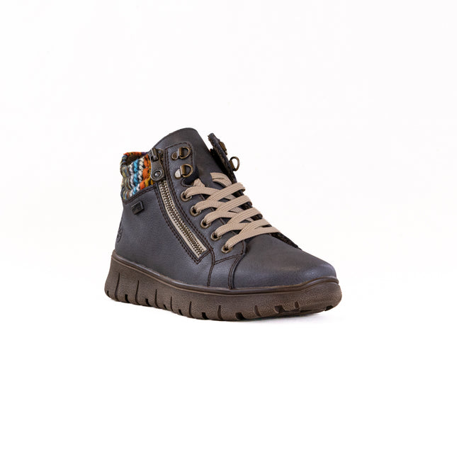 Rieker N1305 (Women's) - Basalt/Orange Multi/Basalt
