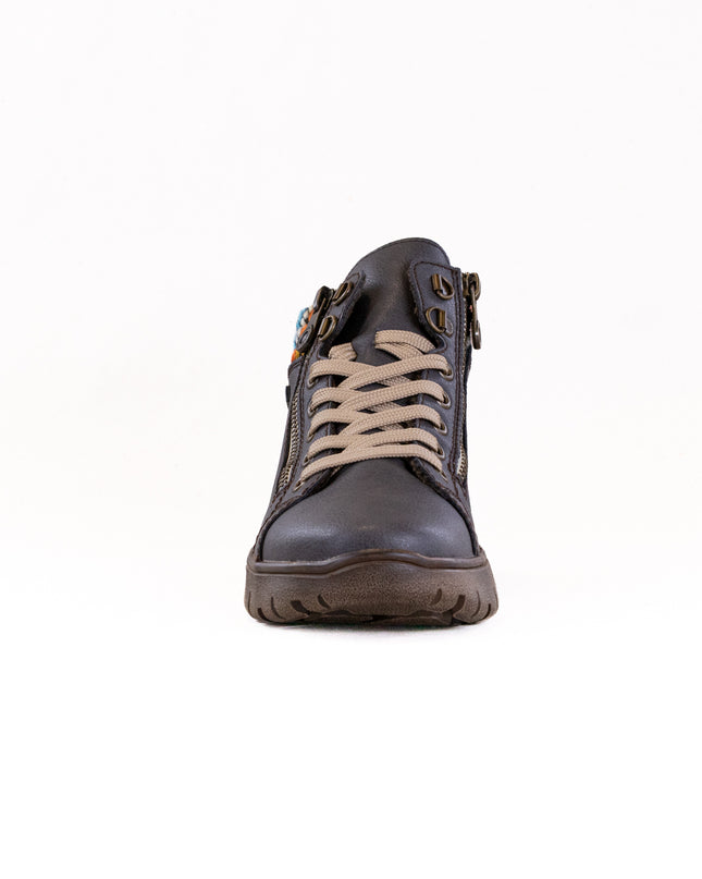 Rieker N1305 (Women's) - Basalt/Orange Multi/Basalt
