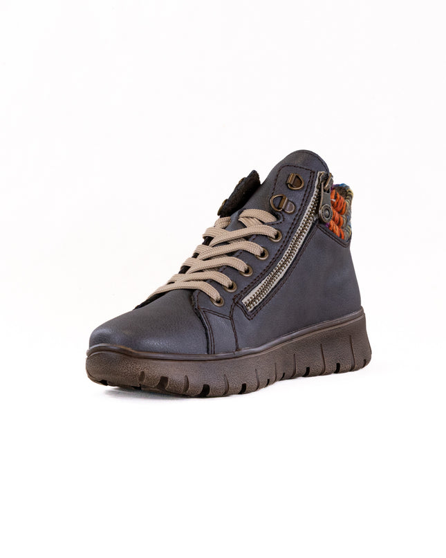 Rieker N1305 (Women's) - Basalt/Orange Multi/Basalt
