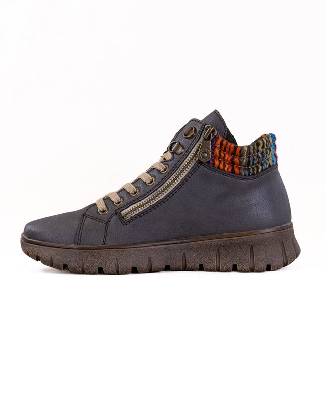 Rieker N1305 (Women's) - Basalt/Orange Multi/Basalt