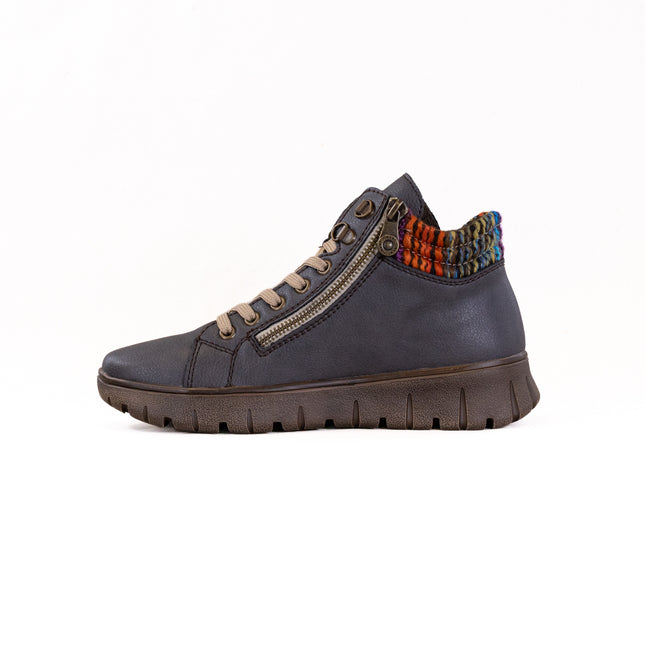 Rieker N1305 (Women's) - Basalt/Orange Multi/Basalt