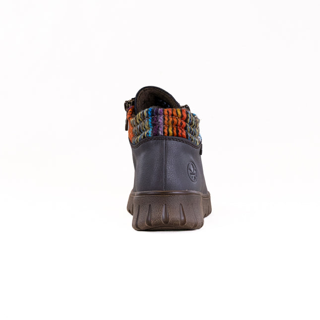 Rieker N1305 (Women's) - Basalt/Orange Multi/Basalt