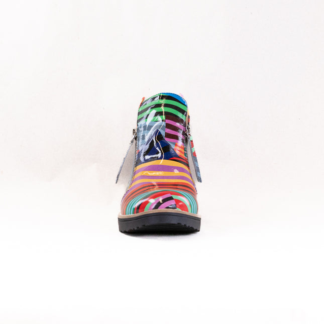 Django & Juliette Ohmy (Women's) - Black Stripe Multi Patent